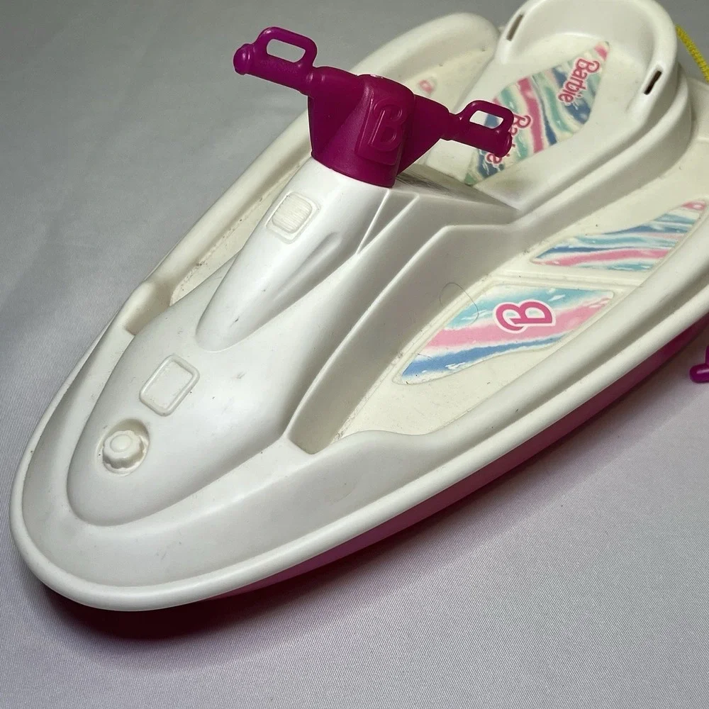 VTG‎ 1997 Mattel Barbie Wave Runner Jet Ski Vehicle Water Toy Pink & White